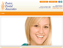 Tablet Screenshot of prairiedentalassociates.com